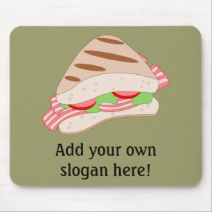 Customise this BLT Sandwich Graphic Mouse Mat