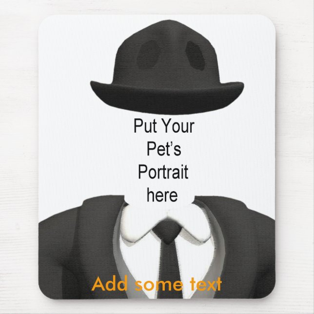 Customise this Card with your Pet's Face! Mouse Mat (Front)