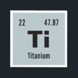 Customise this Chemistry Element Napkin<br><div class="desc">Customise this geeky chemistry periodic table of the elements paper napkin template. Enter in your favourite element or create your own! Change the chemical element name, symbol, atomic number and atomic mass. Click customise to change the background colour or make further edits. Perfect decor and accessory for chemistry or science...</div>