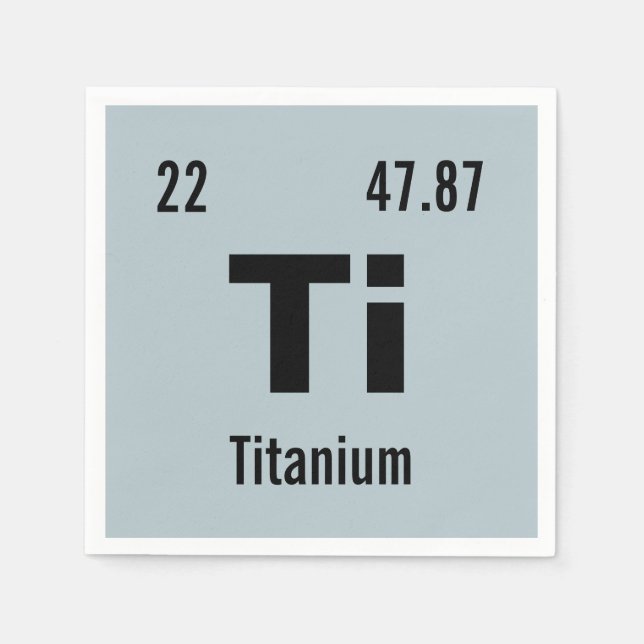 Customise this Chemistry Element Napkin (Front)