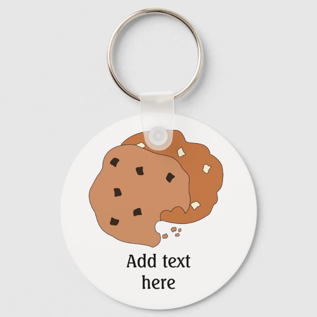 Customise this Cookies graphic Key Ring (Front)