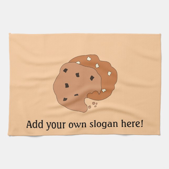 Customise this Cookies graphic Tea Towel (Horizontal)