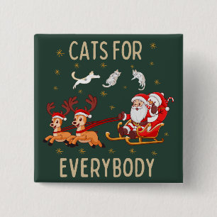 Customise This Design: Cats for Everybody 15 Cm Square Badge