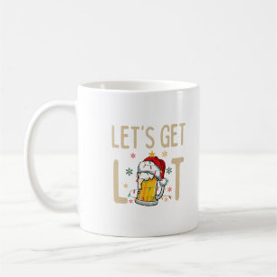 Customise This Design: Let's Get Lit Santa Hat Coffee Mug