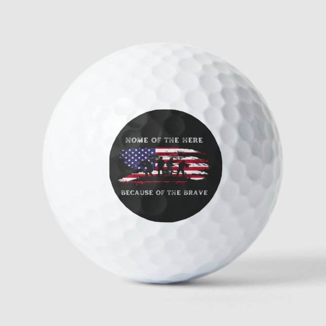 Customise This Design: Veterans Day Golf Balls (Front)