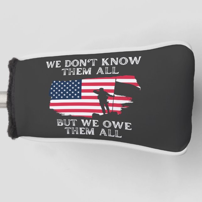 Customise This Design: We Don't Know Them All Golf Head Cover (Front)