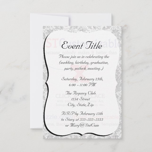 Customise this Gift Invitation (Front)