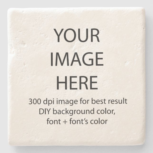 customise this limestone coaster (Front)