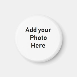 Customise this Miniature  Round  Photo Magnet