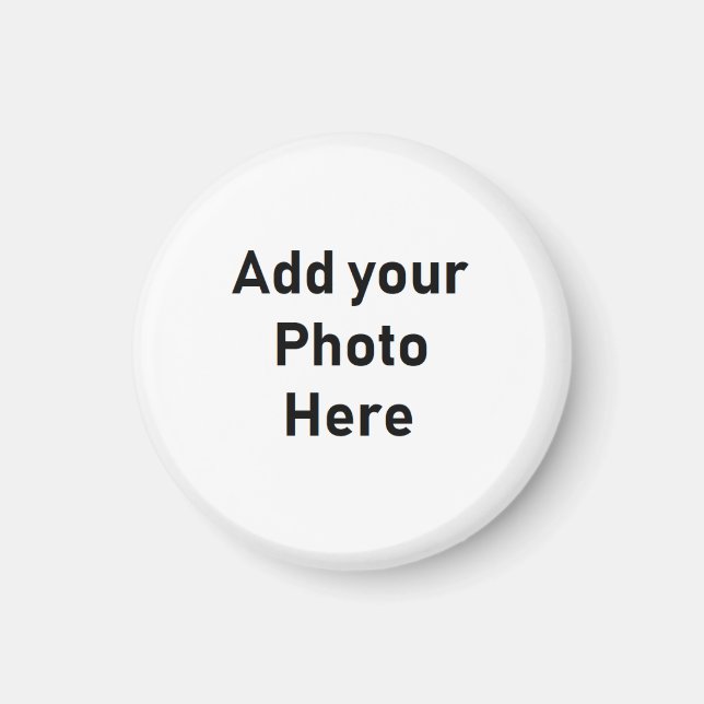 Customise this Miniature  Round  Photo Magnet (Front)