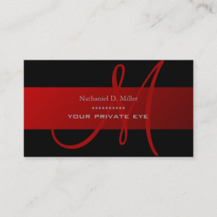 Customise this monogram business card
