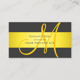 Customise this monogram/diy background colour business card