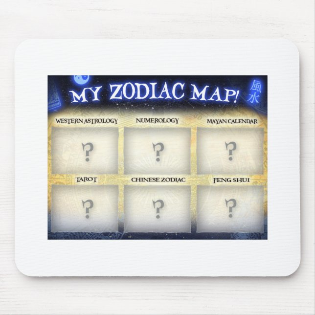 Customise this mousepad at ZodiacMap.com (Front)