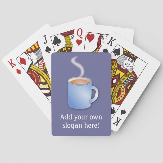 Customise this Mug of Coffee graphic Playing Cards (Back)