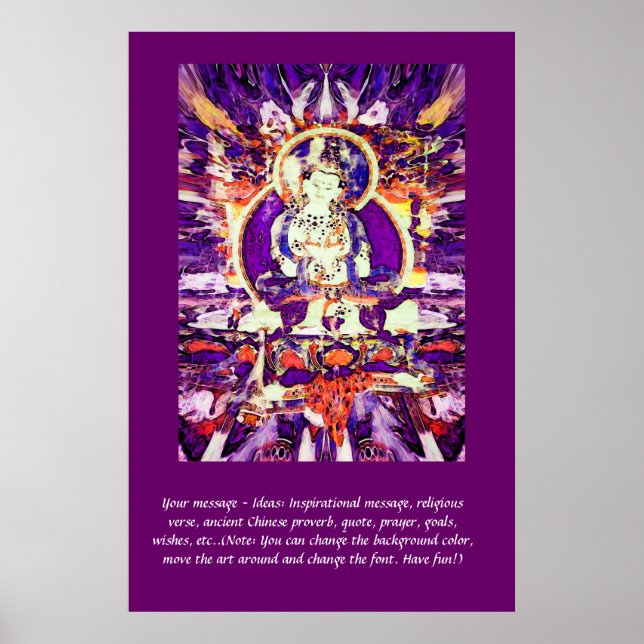 Customise this Poster - Happy Buddha (Front)
