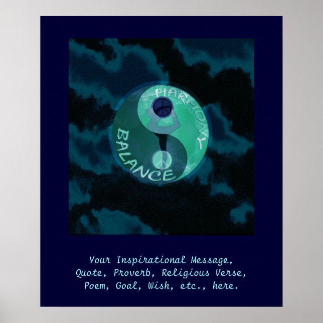 Customise this Poster - Harmony and Balance (Front)