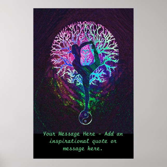 Customise this Poster - Yoga Tree (Front)