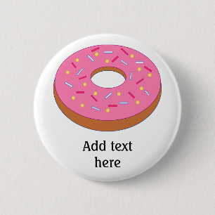 Customise this Ring Doughnut Graphic 6 Cm Round Badge