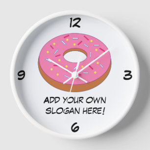 Customise this Ring Doughnut Graphic Clock