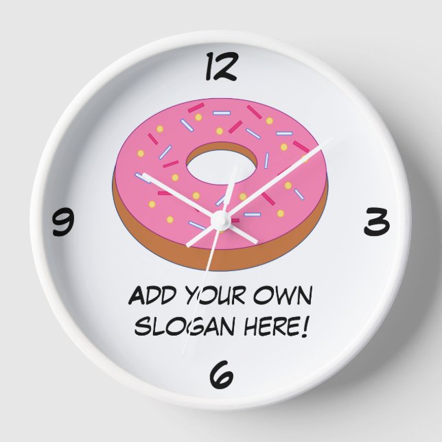 Customise this Ring Doughnut Graphic Clock (Front)
