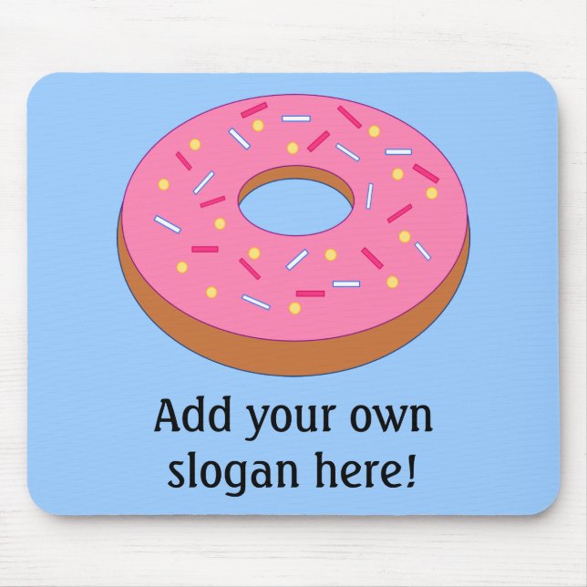 Customise this Ring Doughnut Graphic Mouse Mat (Front)