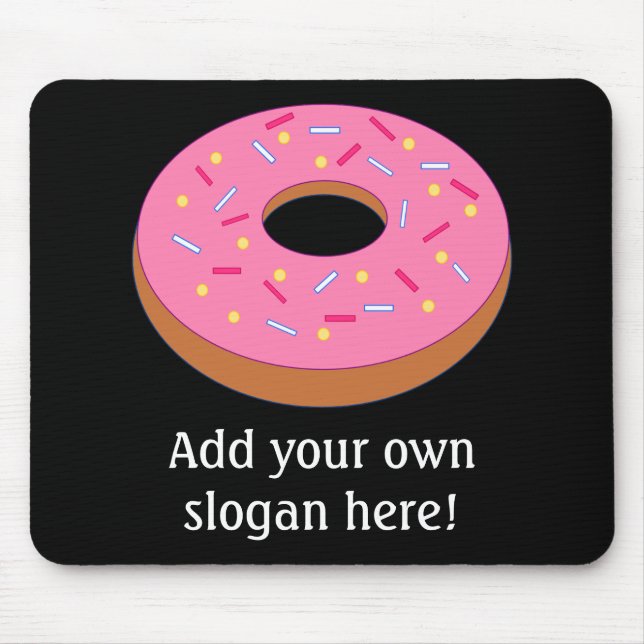 Customise this Ring Doughnut Graphic Mouse Mat (Front)