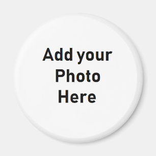 Customise this Round Photo Magnet