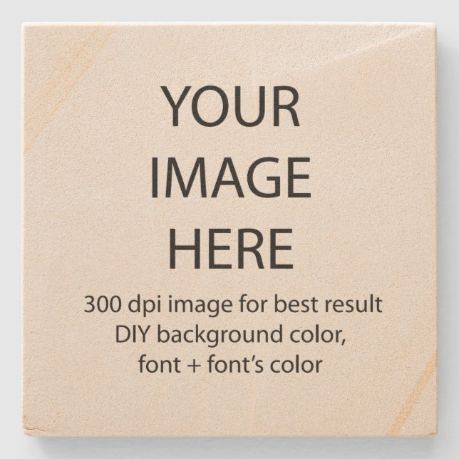 customise this sandstone coaster (Front)