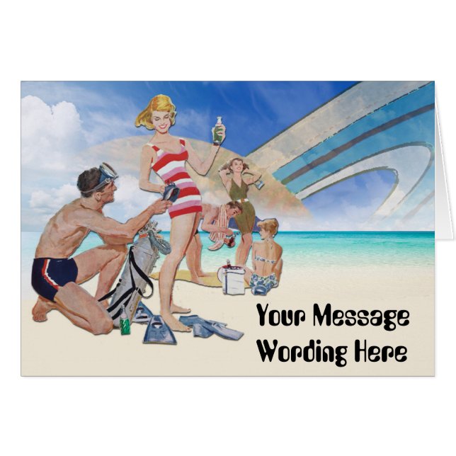 Customise this Science Fiction Beach Scene (Front Horizontal)
