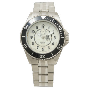 Customise this sporty vintage design watch