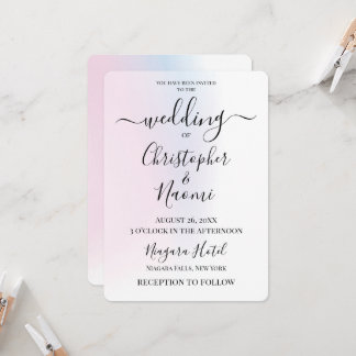 Customise This Subtle Pastels Background Invitation