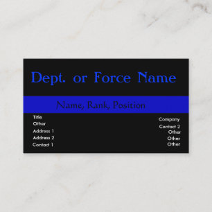 Customise this ThinBlueLine Business Card