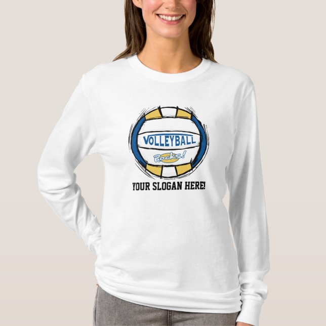 Customise This Volleyball Design T-Shirt (Front)