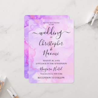 Customise This Watercolor Background Invitation