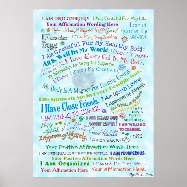 Customise this Whale's Eye Affirmation Poster (Front)