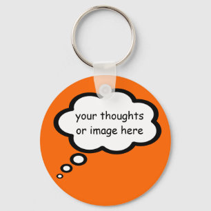 customise thought cartoon balloon key ring
