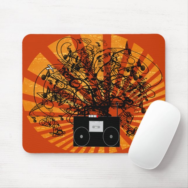 Customise to any colour of Background - Customised Mouse Mat (With Mouse)