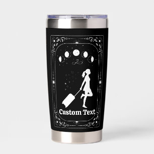 Customise Travel Lover Tarot Mystic Fun Whimsical Insulated Tumbler