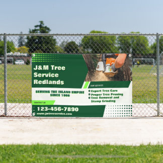 Customise Tree Service Arborist Stump Grinder Fenc Banner