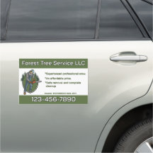 Customise Tree Service Man With Chainsaw Business