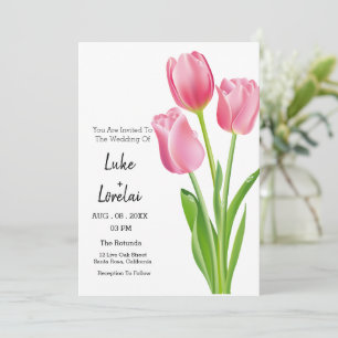 Customise Tulip Elegant Wedding Invitation