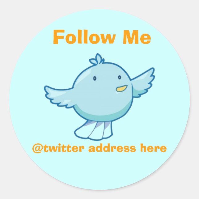 Customise Twitter Sticker (Front)