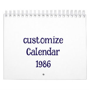 customise Two Page small Calendar