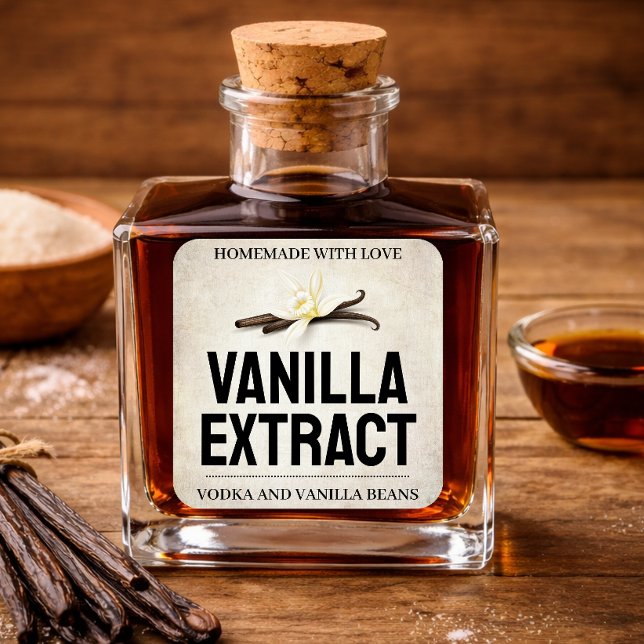 Customise Vanilla Extract label VE103sq (Creator Uploaded)