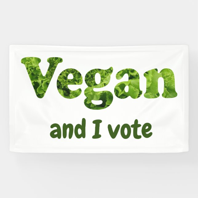 Customise Vegan Activist Voter Banner (Horizontal)