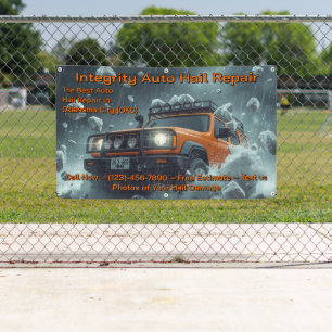 Customise Vehicle Hail Damage Repair Roadway Banner
