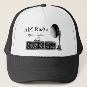 Customise Vintage AM Radio Receiver Trucker Hat