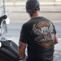 Customise Vintage Motorcycle Route 66 Angel Wings