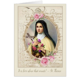 Customise Vintage St. Therese w/Roses