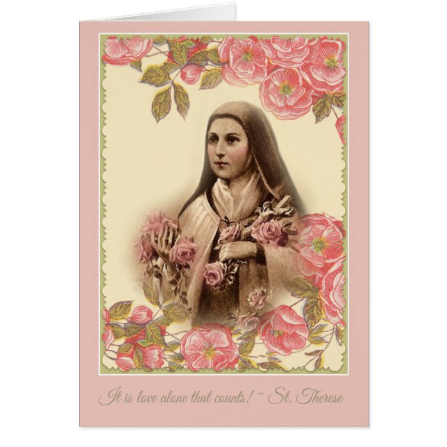 Customise Vintage St. Therese w/Roses (Front)